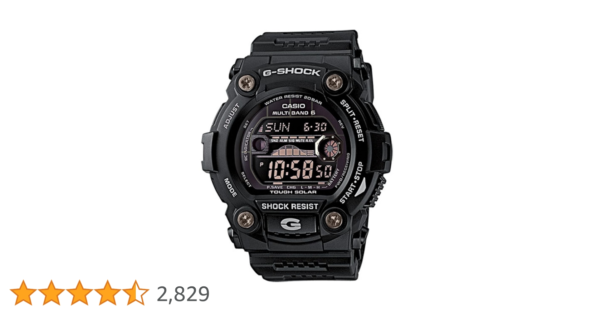 G-SHOCK GW-7900B-1AJF カシオ　CASIO CASIO G-Shock GW-7900B-1ER Men's Watch, Black, Black/Black