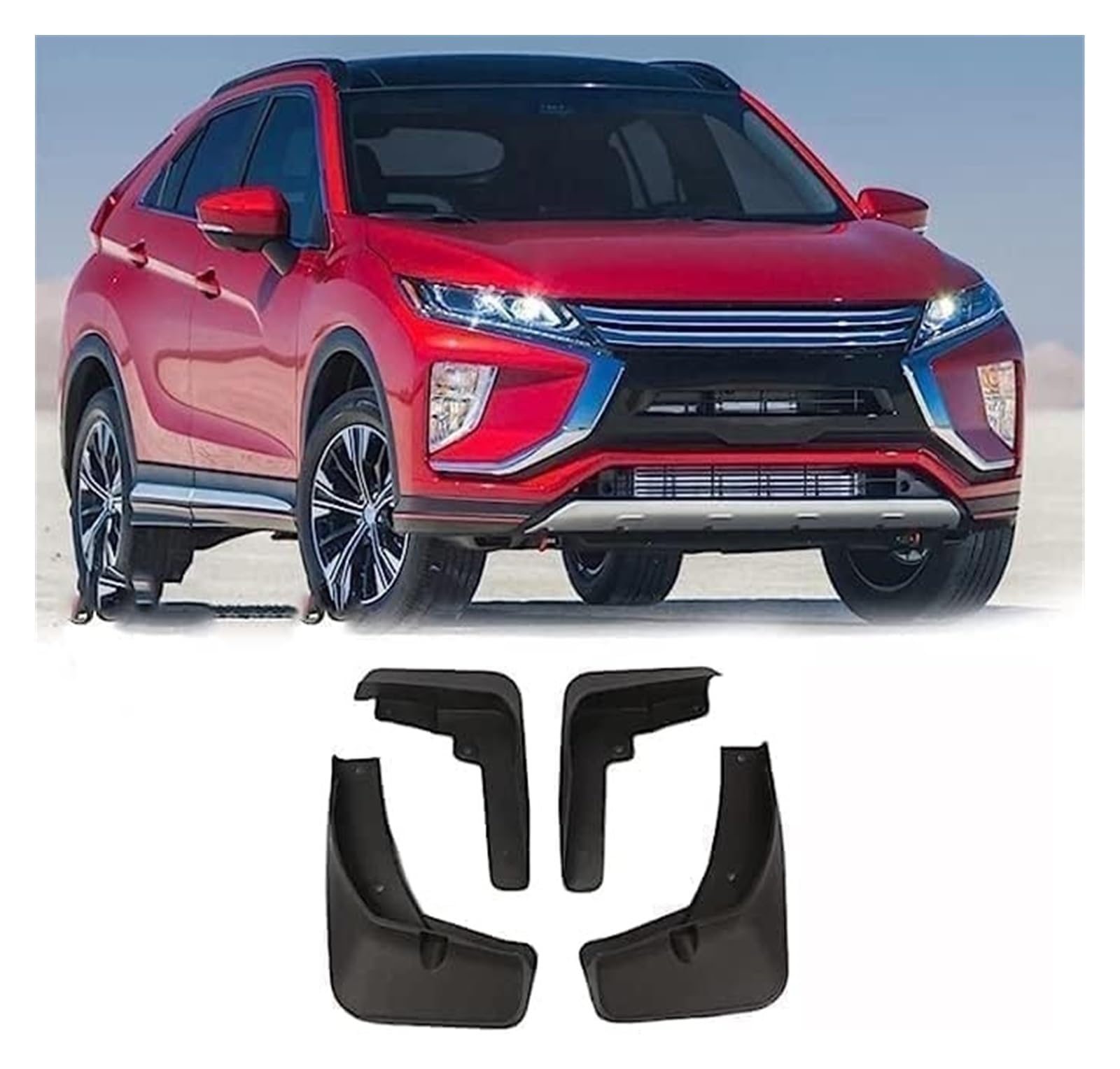 Per Eclipse Cross 2018 2019 2020 2021 2022 2023 Paraspruzzi Anteriori Posteriori Parafanghi Per Pneumatici Per Passaruota Parafanghi Anteriori E Posteriori