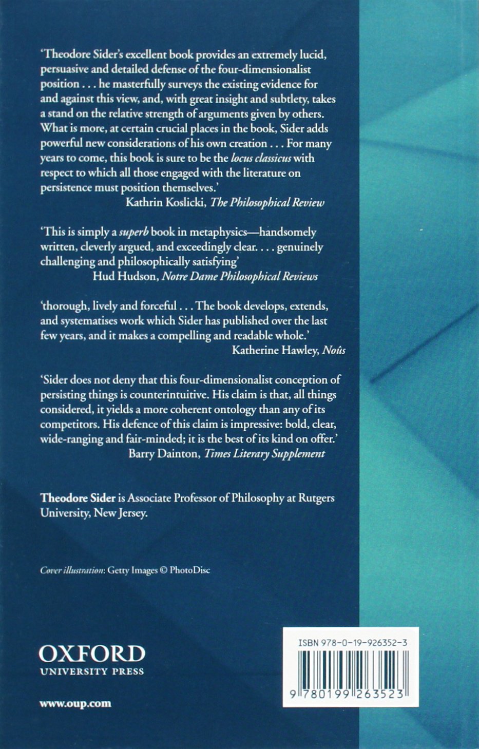 Four-Dimensionalism: An Ontology of Persistence and Time (Mind Association Occasional Series)