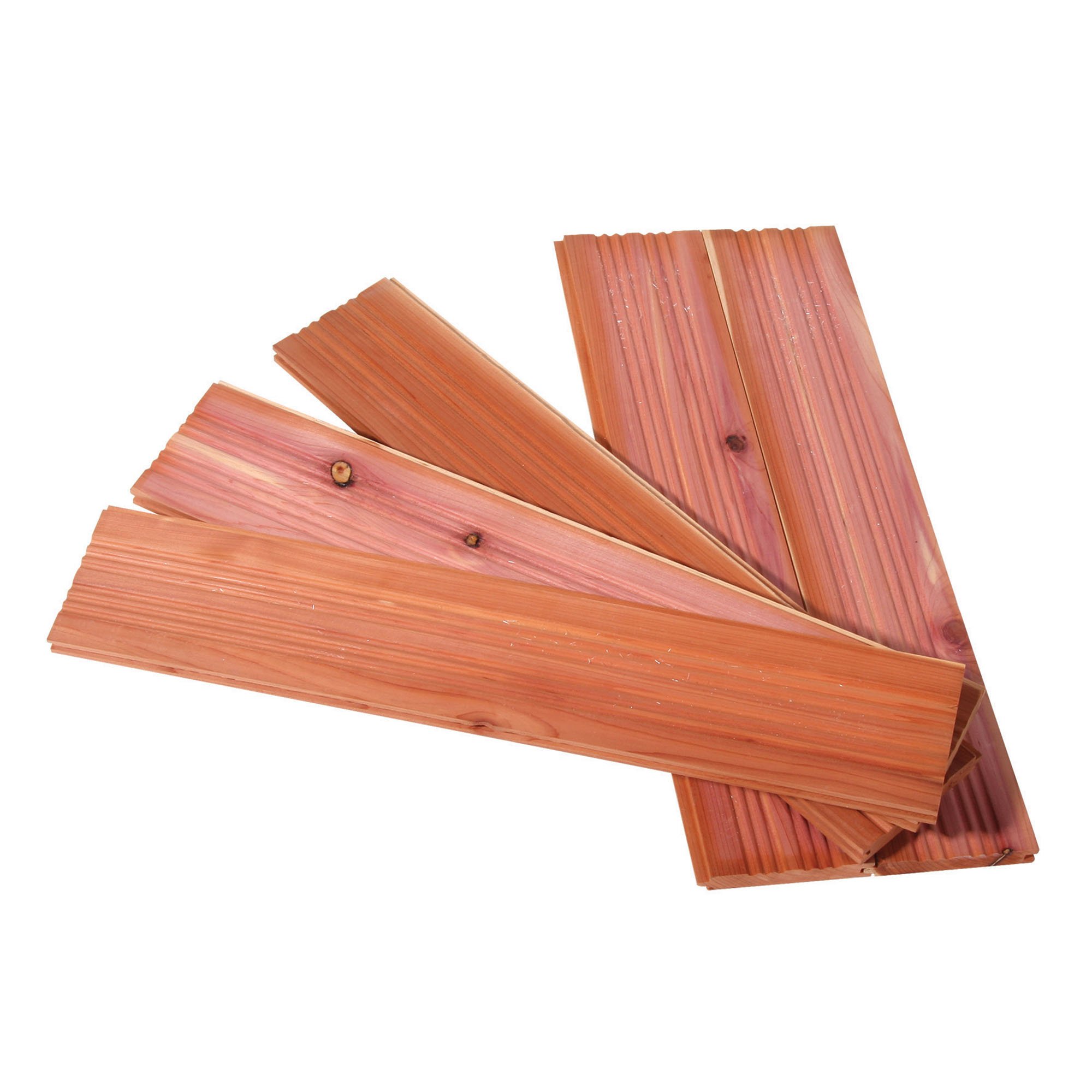 Household Essentials CedarFresh 25003-1 Interlocking Cedar Wood Plank Drawer Liners | Set of 5, Brown, 3.5 x 13.375x 0.375 inches