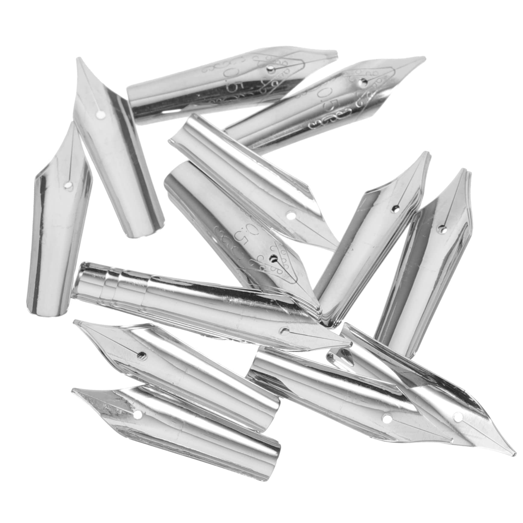 BCOATH 30Pcs Fountain Pen Nibs Set Replacement Nibs for Calligraphy Writing Supplies Easy to Install Compatible with Various Fountain Pens for Students and Artists