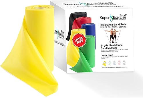 Miniatura 16 de Banda de resistencia para entrenar Bandas de ejercicio súper 8,16,24 yardas a granel 10 fuerzas en bandas de resistencia ligeras, medianas