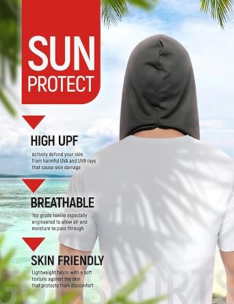 GOT Sports Cooling Hoodie Towel - Instant Cool UV Protection Men Women
