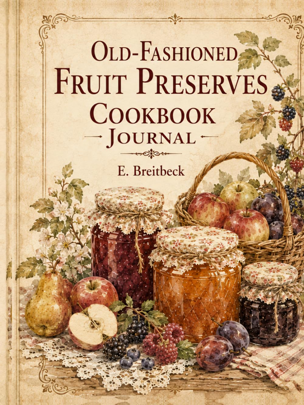 Old-Fashioned Fruit Preserves Cookbook Journal: Heirloom Pantry Recipe Notes, Seasonal Jam Logs, and Traditional Preserving Pages