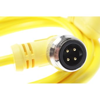 MINC-4MFPX-2M-R 4-Pin Male to Female 7/8-16UN2 Cable Assembly, Angled, 2-Meter