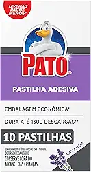 Pato Desinfetante Pastilha Sanitária Adesiva Lavanda, 10 unidades