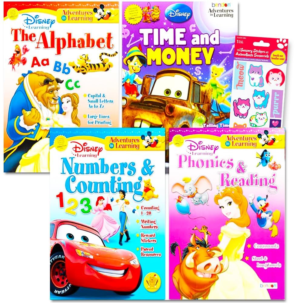 Amazon.com: Disney Princess Workbooks Super Set Kindergarten First
