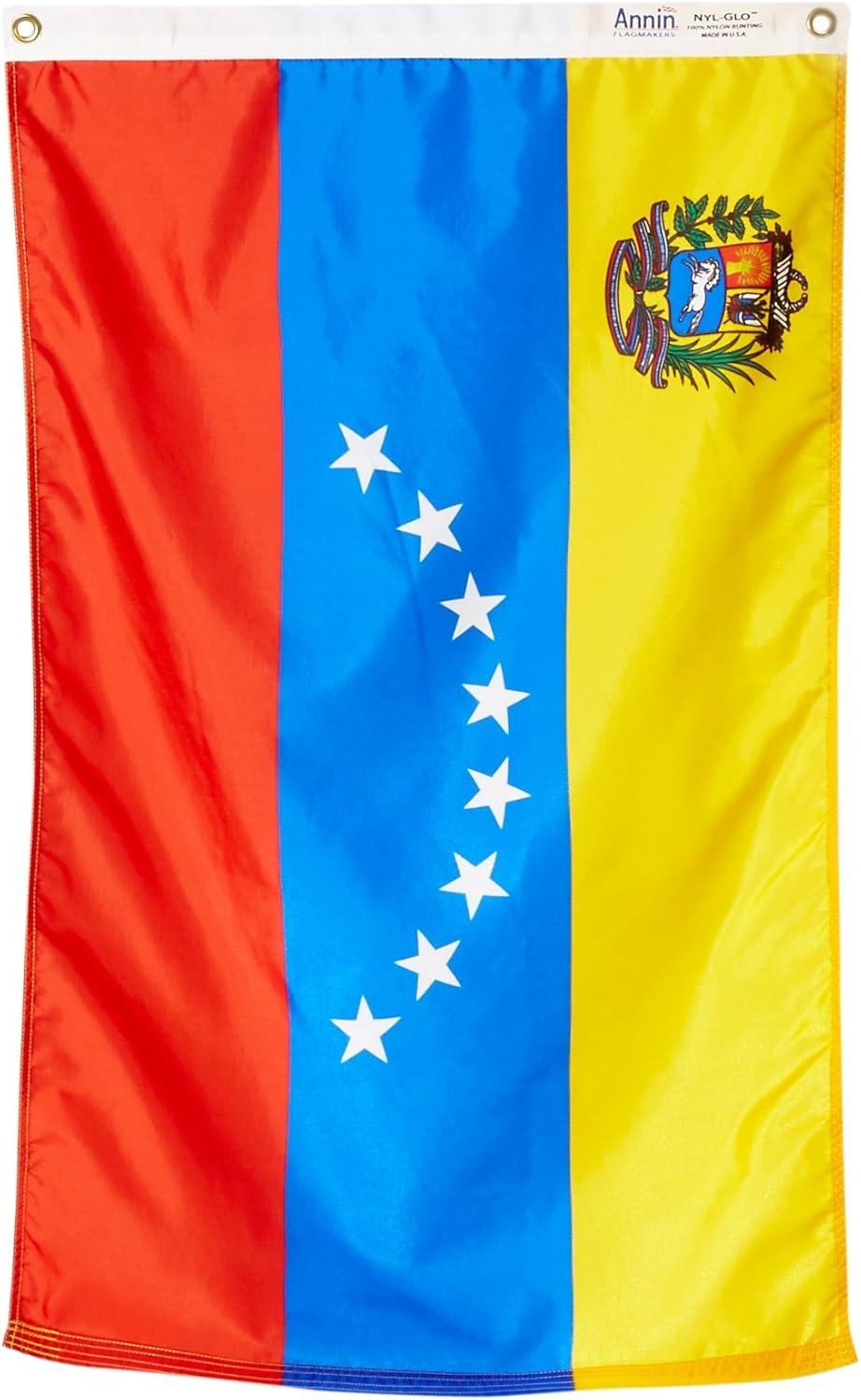 Annin Flagmakers Venezuela Flag USA-Made to Official United Nations Design Specifications, 2 x 3 Feet (Model 199274)
