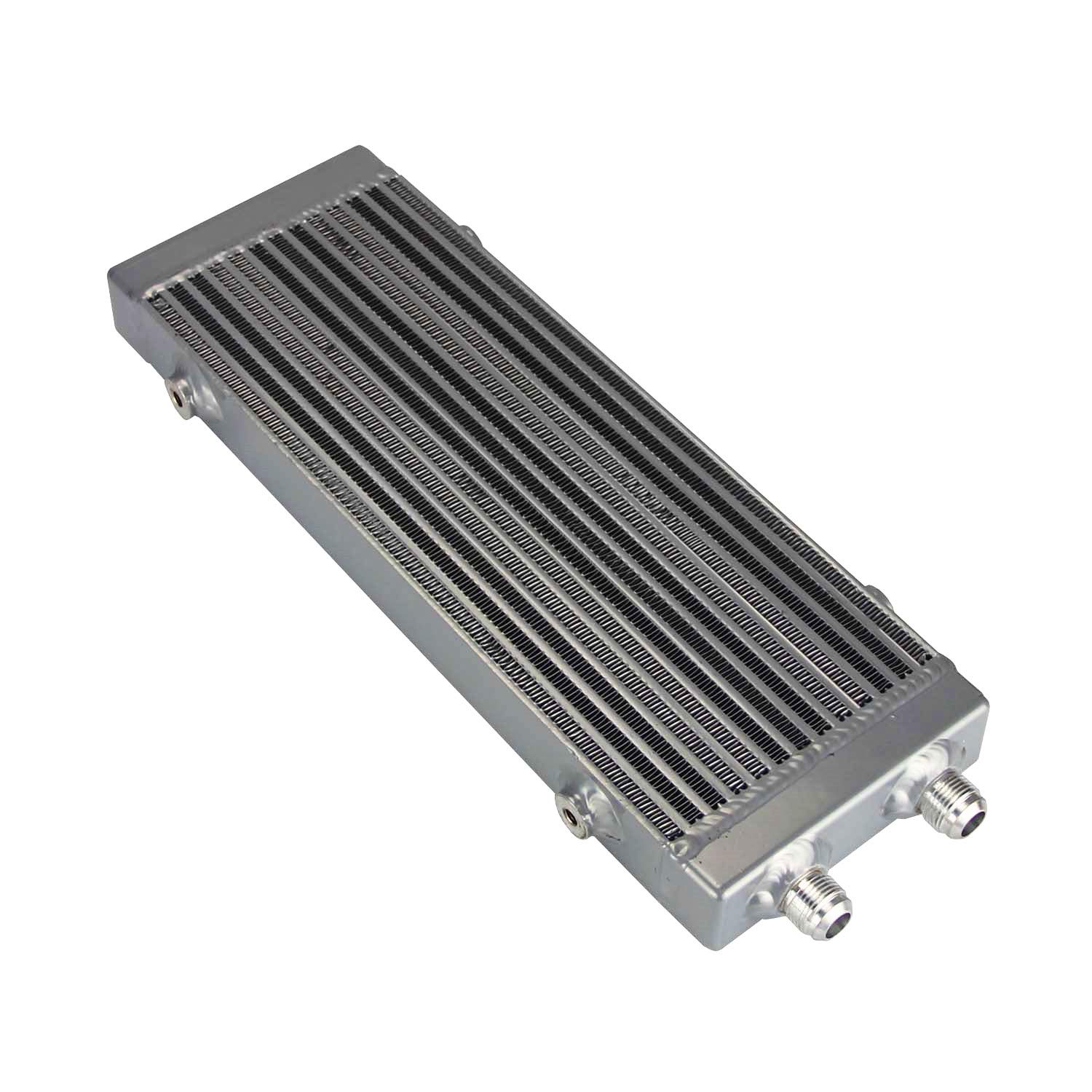 Dual Pass Bar & Plate Ölkühler Kern: 18,5 "x 5,5" X 1,58" Mit 5,5