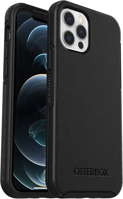 Custodia OtterBox Symmetry per iPhone 12/12 Pro - Nero, Resistente Shock