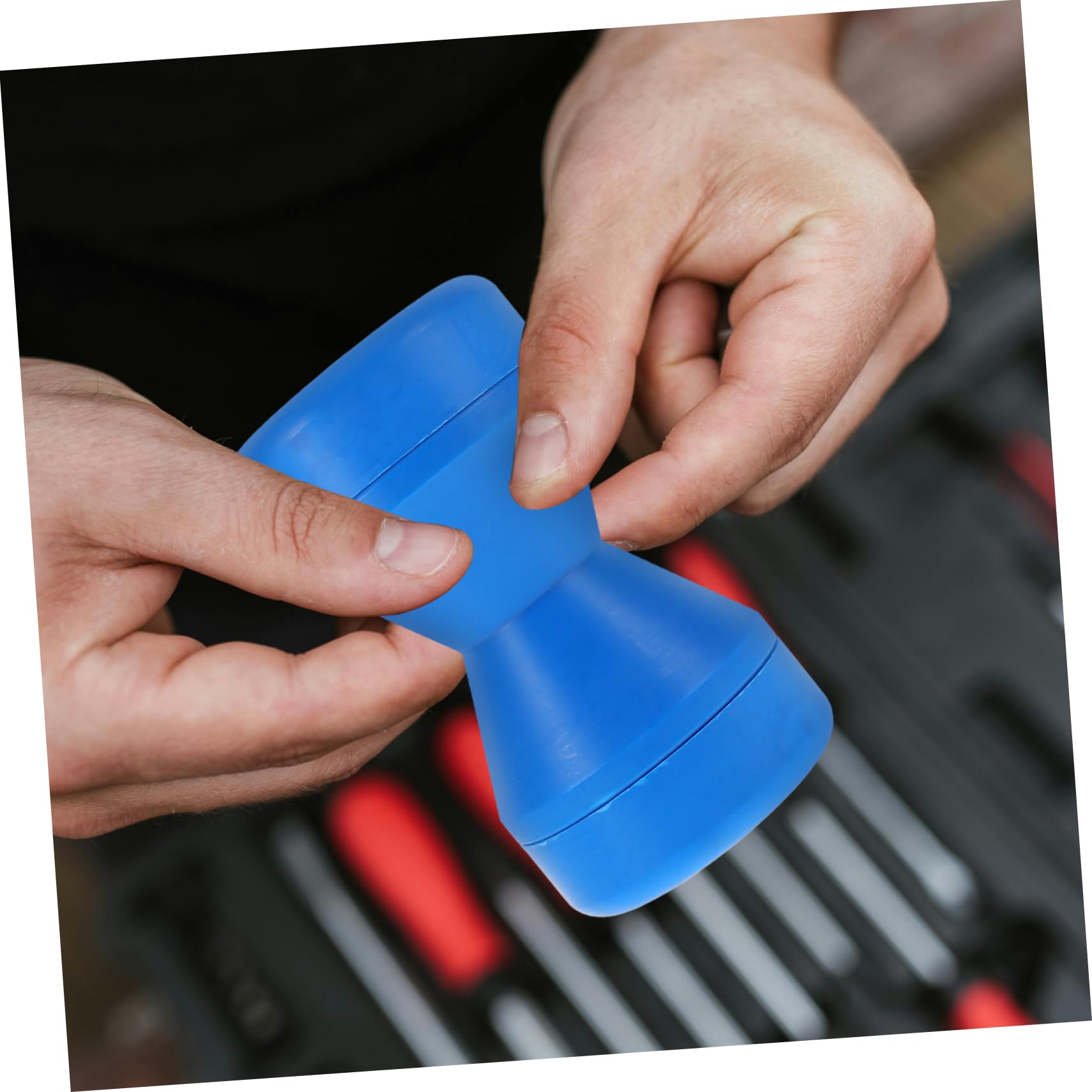 Sosoport Rullo di Prua per Rimorchio Barca e Yacht, Plastico Blu, Foro Interno 15mm, Resistente e Facile da Usare per Trasporto Marino