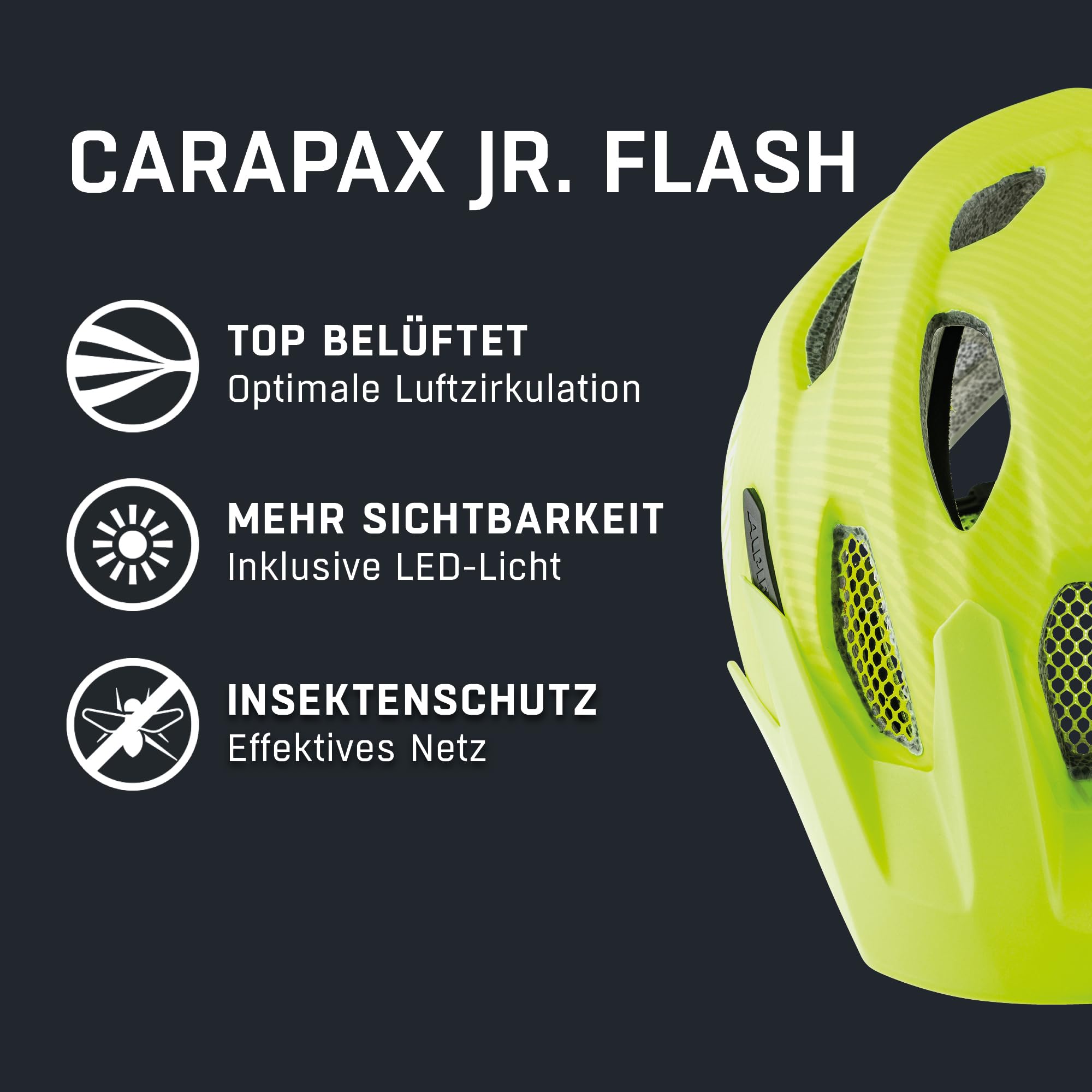 ALPINA Fahrradhelm Carapax Jr. Flash