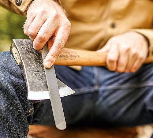 Miniatura 5 de 1844 Helko Werk Germany Kit de cuidado y mantenimiento del hacha estándar, piedra de afilar, lima compacta, aceite de cabeza de protector de hacha,