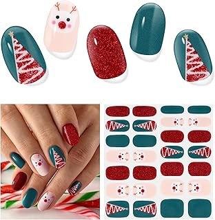 Semi Cured Gel Nail Strips Christmas
