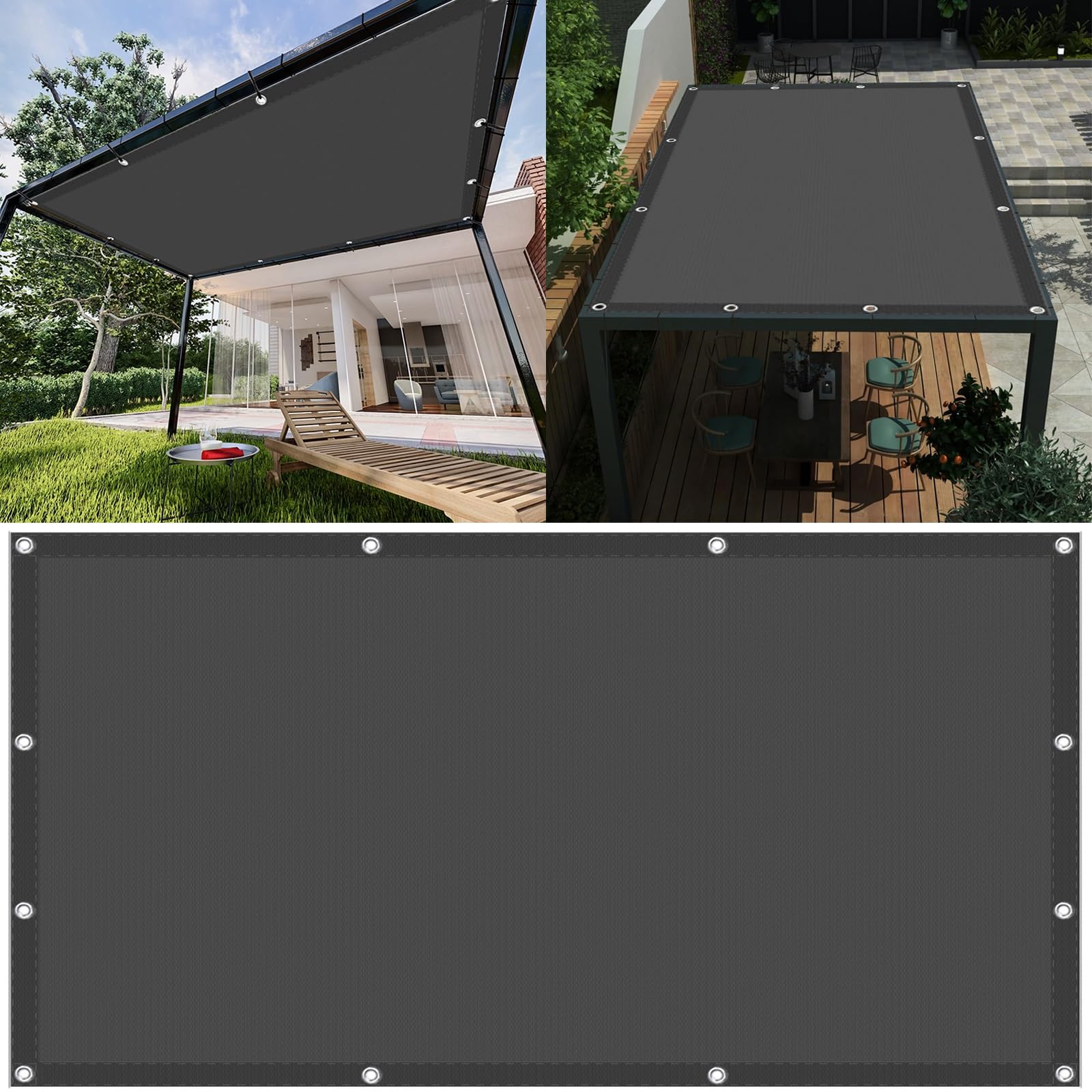 Amazon.co.jp: 日よけ シェード 2 x 6 m 防水 防風 Uvカット遮熱