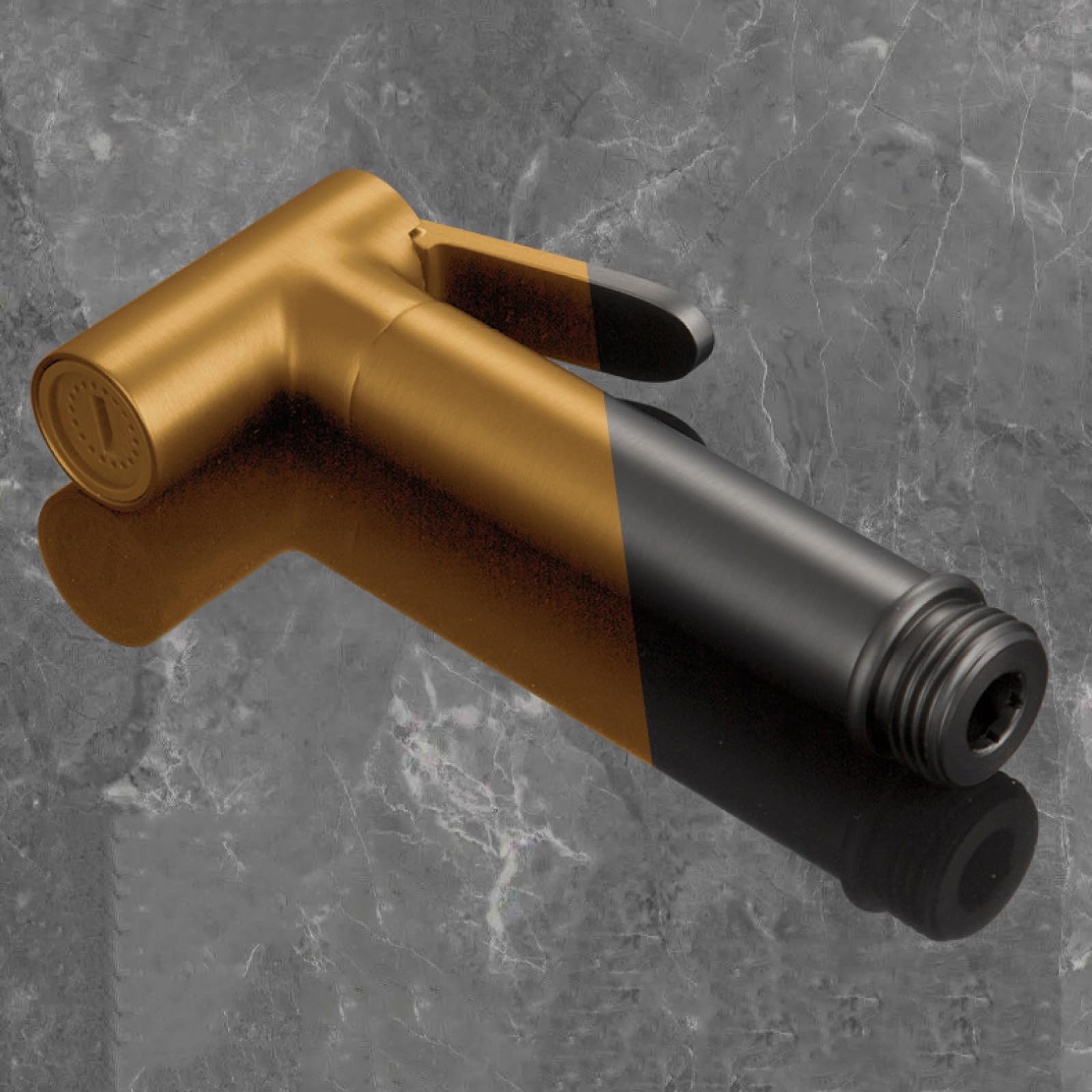 Kit Spruzzatore WC Cromato Montaggio A Parete In Ottone Solo Acqua Fredda con Tubo E Supporto | per L'Igiene personale Il Lavaggio Degli Animali Domestici La Pulizia Dei Pannolini