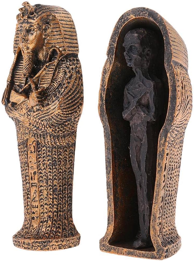 Amazon.co.jp: Xiaojikuaipao エジプト ファラオ 樹脂製 ミイラ 置物
