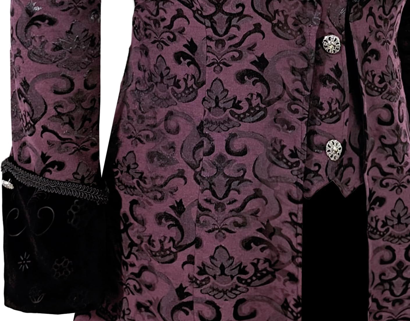 Women's Steampunk Jacket Victorian Gothic Medieval Vintage Tailcoat - Image 5