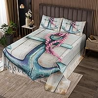 Vista 30 de Erosebridal Juego de colcha con temática oceánica, tamaño Queen, diseño de tortugas marinas para niñas y niños, lindo juego de colcha de animales