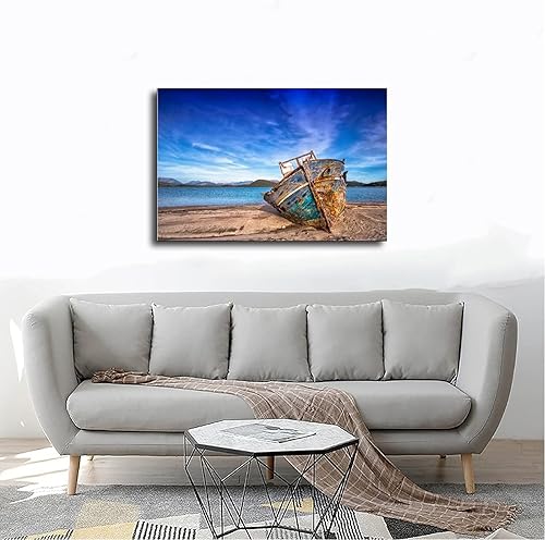 Miniatura 10 de NIUZWDE Arte de pared de playa, lienzo de playa, pósteres de playa, impresiones de playa, pinturas de naturaleza, mar, naturaleza, arte de pared,