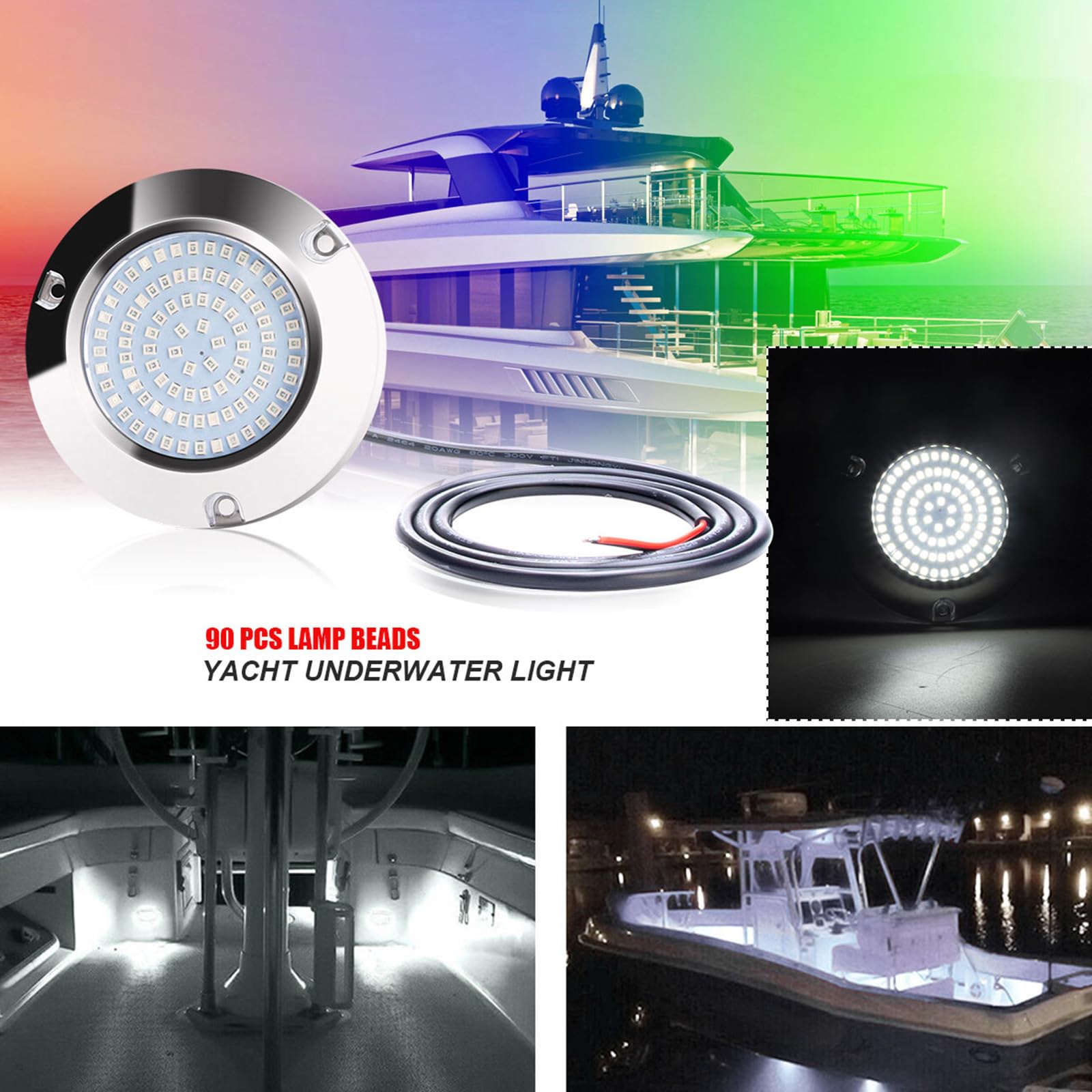 LED Marina LED Barca Leggero Accento Marino Luce di Pesca Luce Con Gentile Concessione Di Luce Pontone Per La Pesca