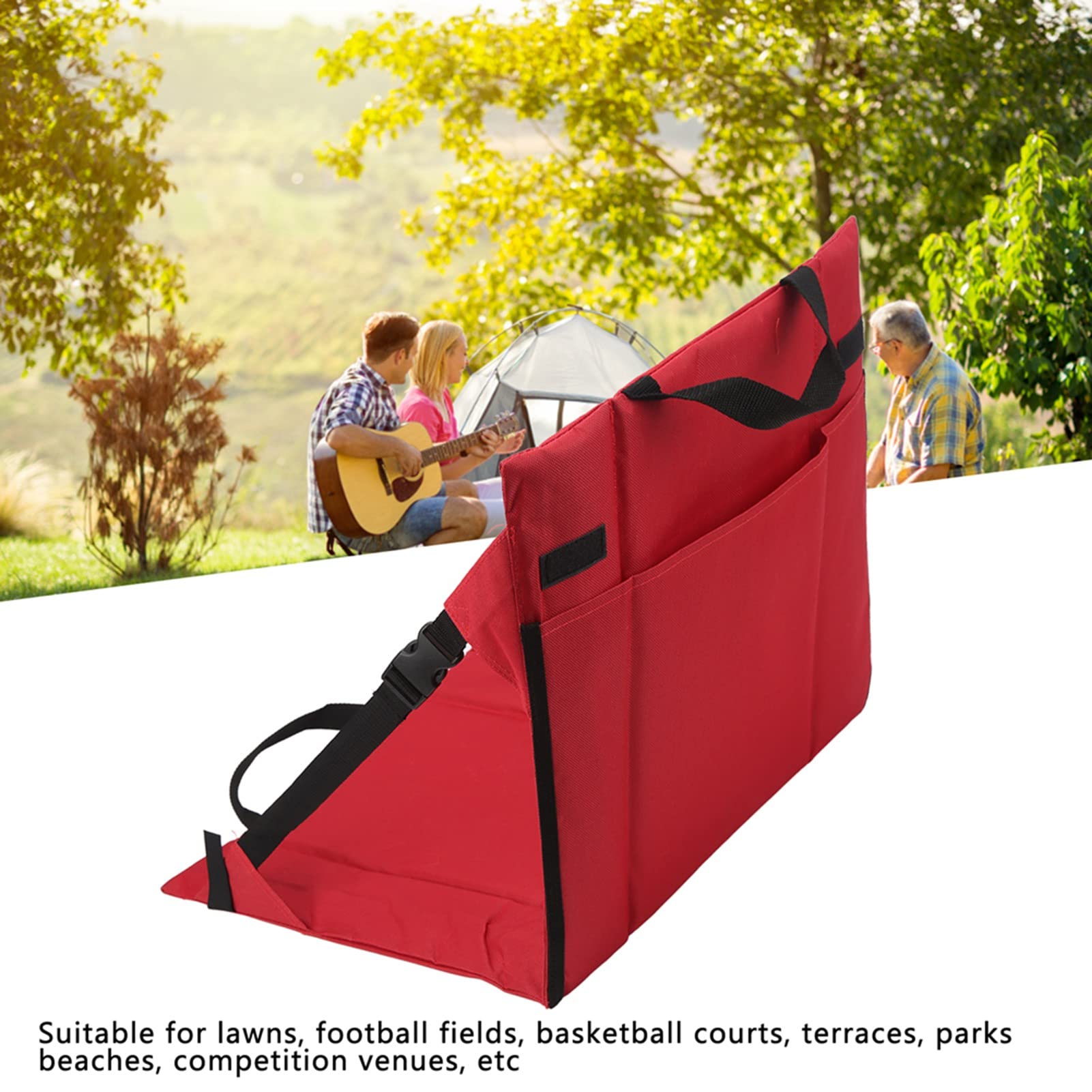 Xolsurg Stadium Folding Seats Heavy Duty Cushions Easy to Carry Lightweight Grass Soccer Fields Beaches