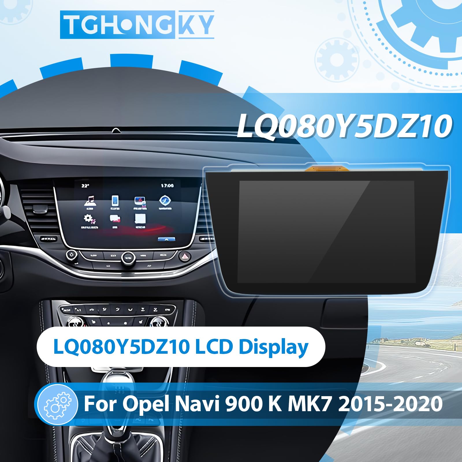 Touchscreen Monitor Für Opel Astra K Mk7 2015-2020 8 Zoll LCD Display Für Vauxhall Navi 900 Intellilink Schiffe Radio Display Für LQ080Y5DZ10 LCD Bildschirm Media Bildschirmersatz XX