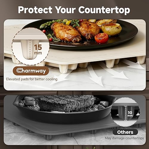 Miniatura 5 de Tapete de calentamiento de alimentos con control de temperatura de doble zona, calentadores de alimentos portátiles para fiestas, bufé, calor rápido