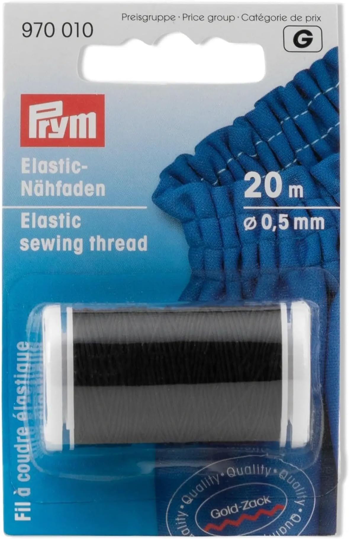 Prym Sewing, Black, 22 YD (20 M) Elastic Thread