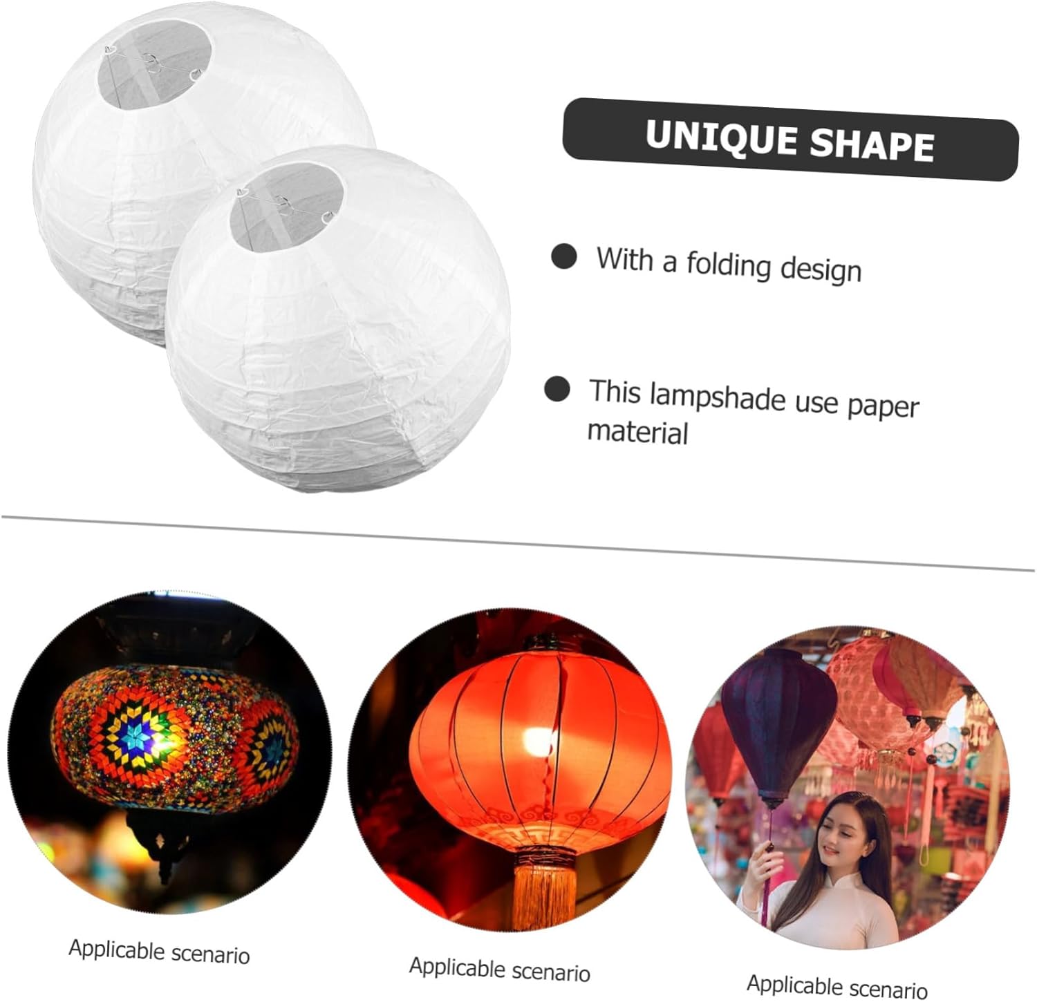 2pcs Ceiling Lamp Shades Black Paper Lampshades for Chandelier Modern Style Light Cover Easy to Install