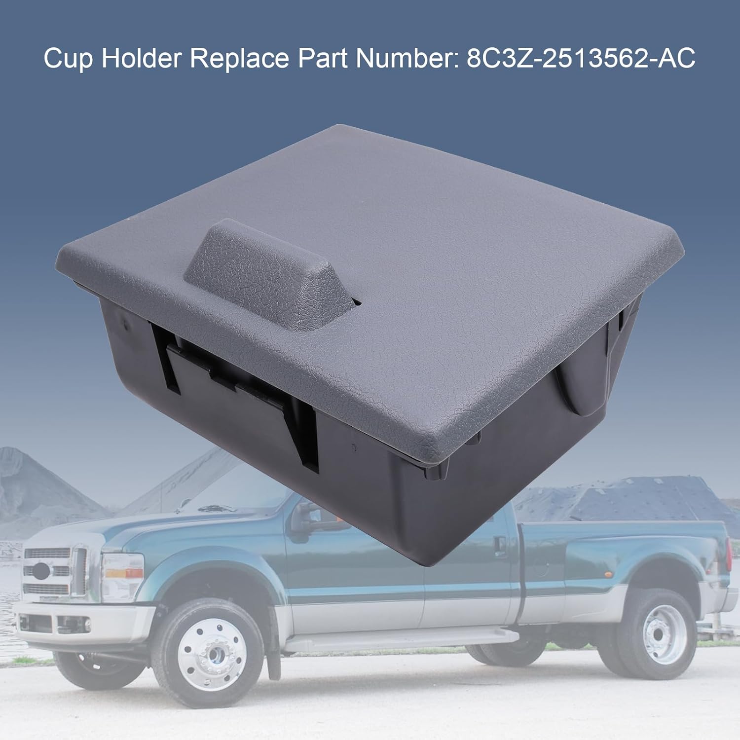 in-Dash Cup Holder Replacement for Ford F250 F350 F450 F550 Super Duty 2008-2016, Dashboard Cup Holder Replace 8C3Z-2513562-AC