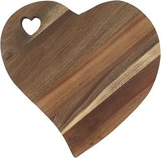 Heart Shaped Charcuterie Board - Heart Charcuterie Board Chautierre Board Brisket Cutting Board Charcuterie Meat And Cheese Platter Unique Cheese Board Wooden Cutting Board Cool Cutting (Acacia Wood)