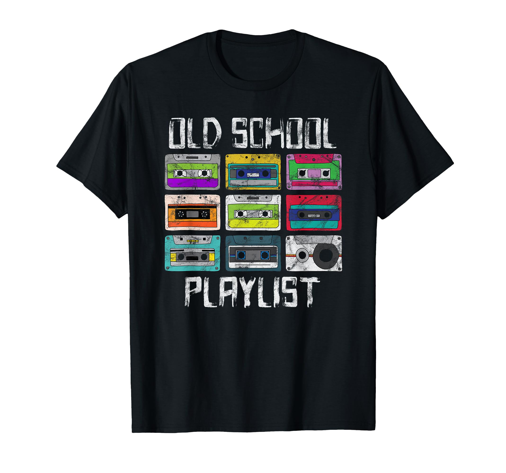 Cassette Tape Music Retro 80s Playlist T-Shirt