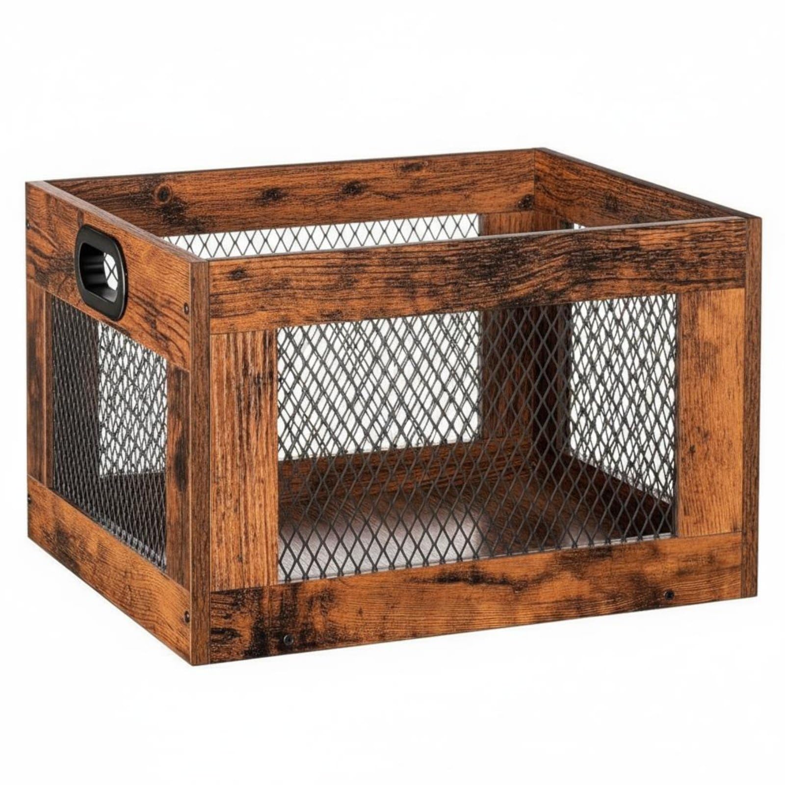 Organisateur disques vinyles en bois rustique pour sublimer vos souvenirs