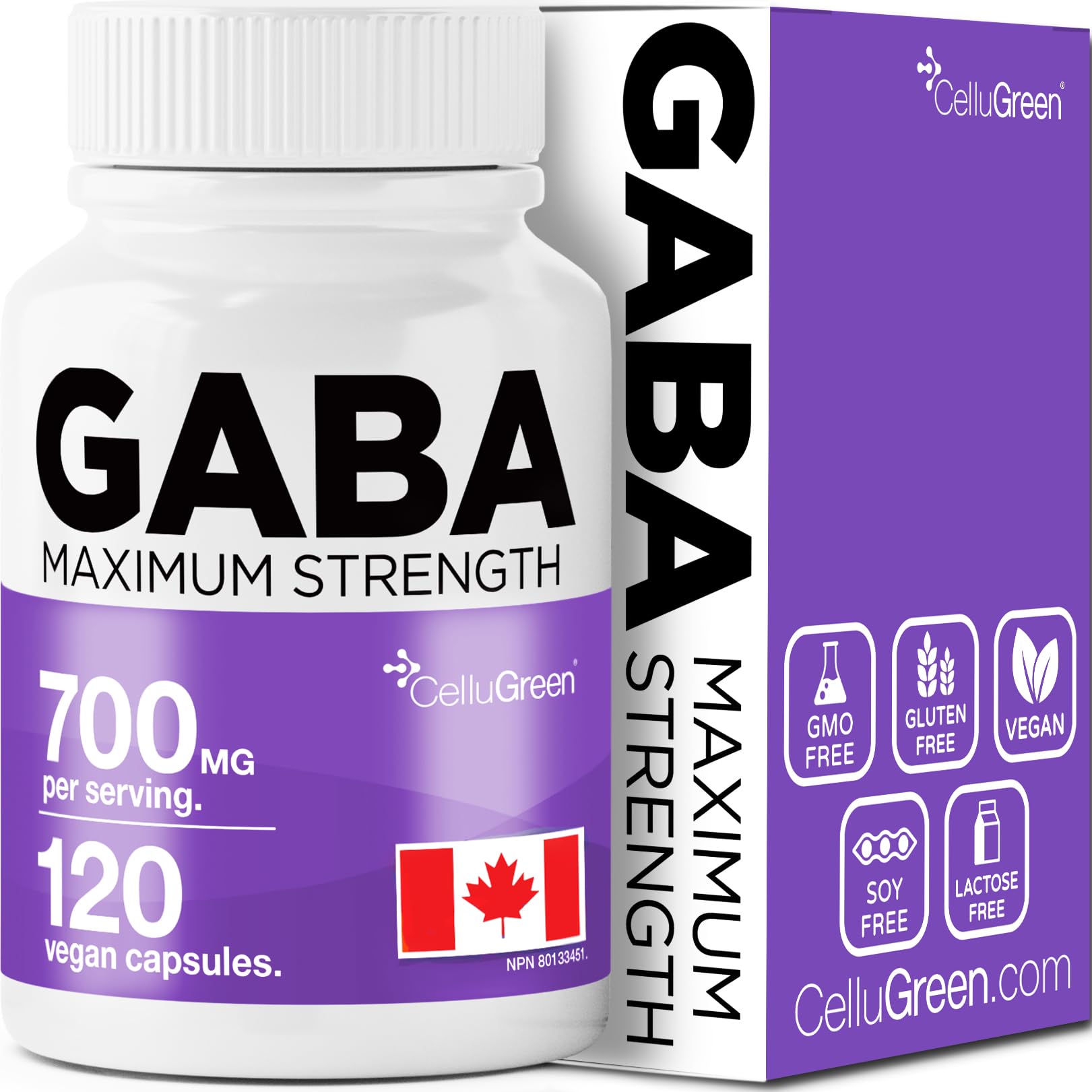 GABA 700mg STRONGEST IN CANADA (Gamma-Aminobutyric Acid) Helps (to