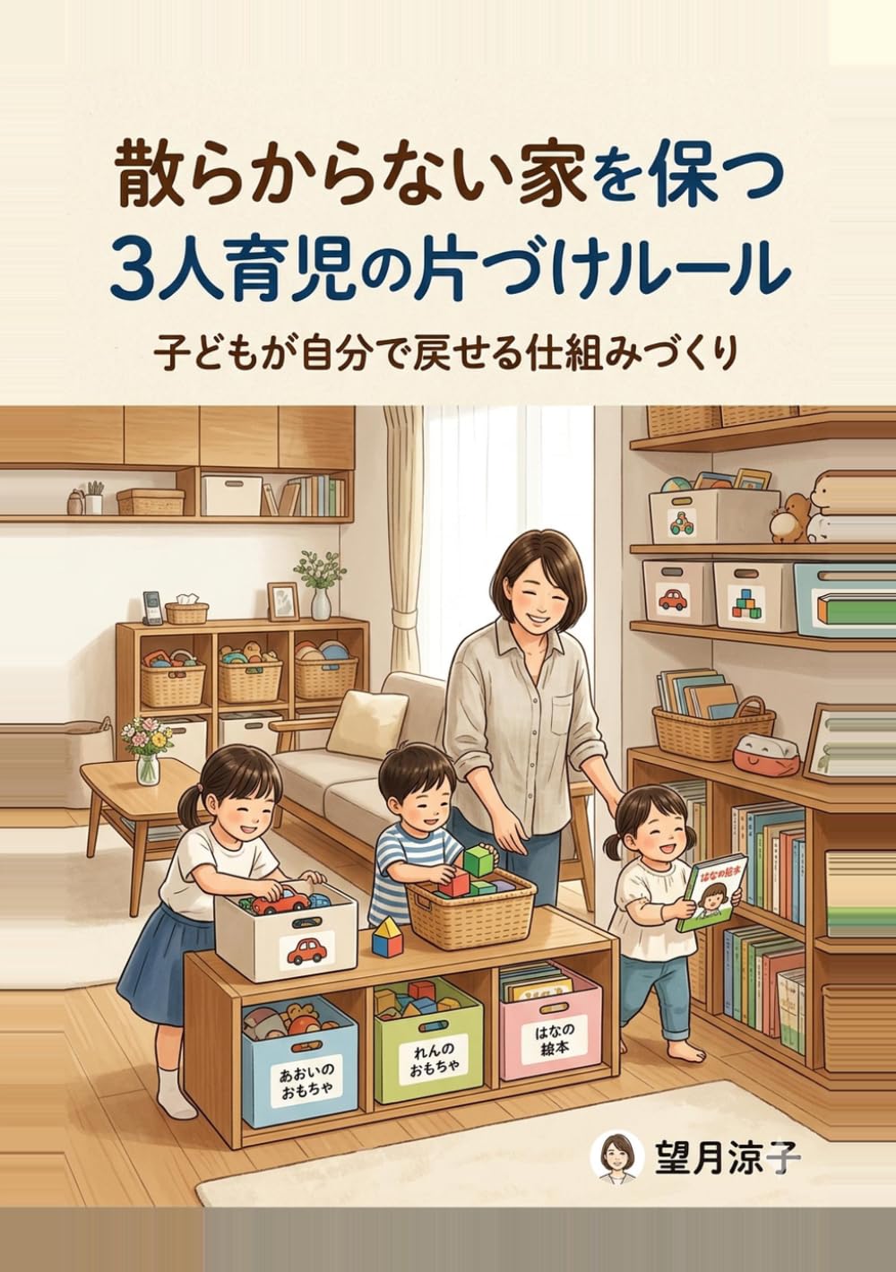 散らからない家を保つ3人育児の片づけルール: 子どもが自分で戻せる仕組みづくり (ワーママ時短家事の教科書)