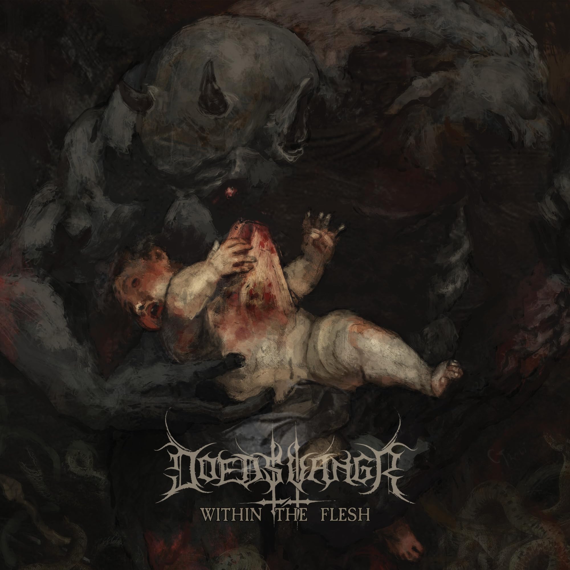 Doedsvangr Within The Flesh (bone/brown Swirl Vinyl) LP New 3663663023402