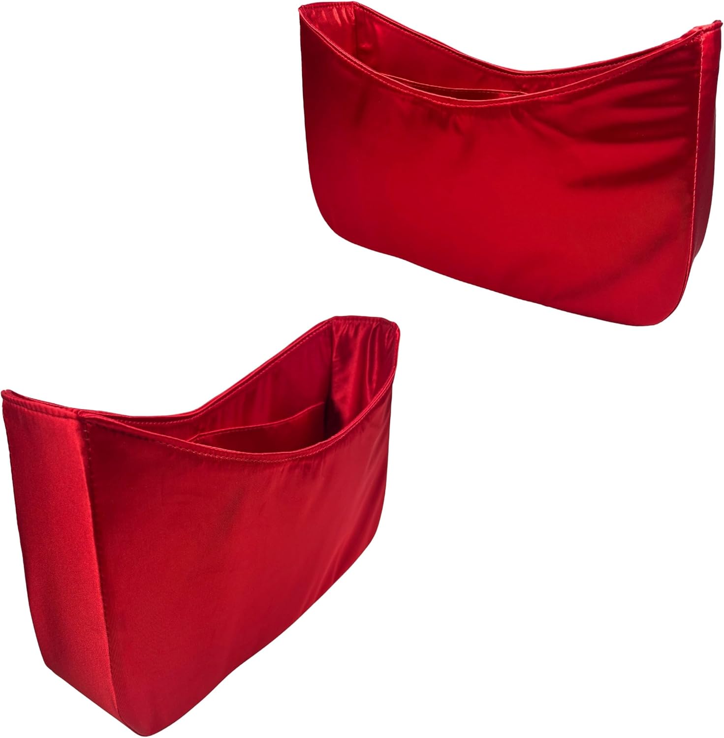 Silky Satin Insert for Slouchy Bag PM, MM, Silk Handbag Organizer (MM, Fuchsia)