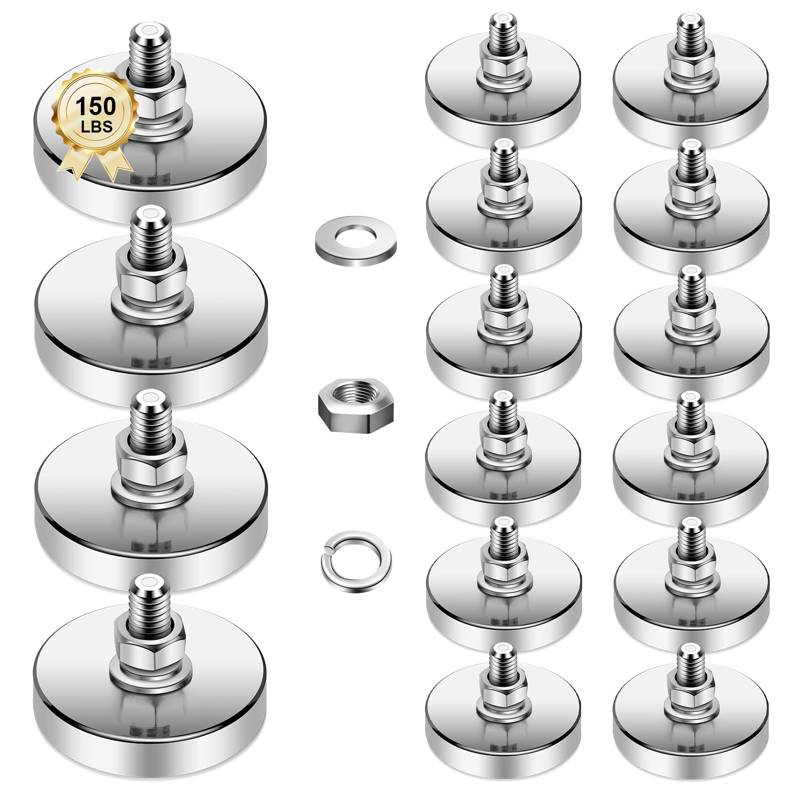BEST CHOICE MAGNETS 4 Packs Super Strong Round Magnet 44mm D, 200 lb — Amazon image 10