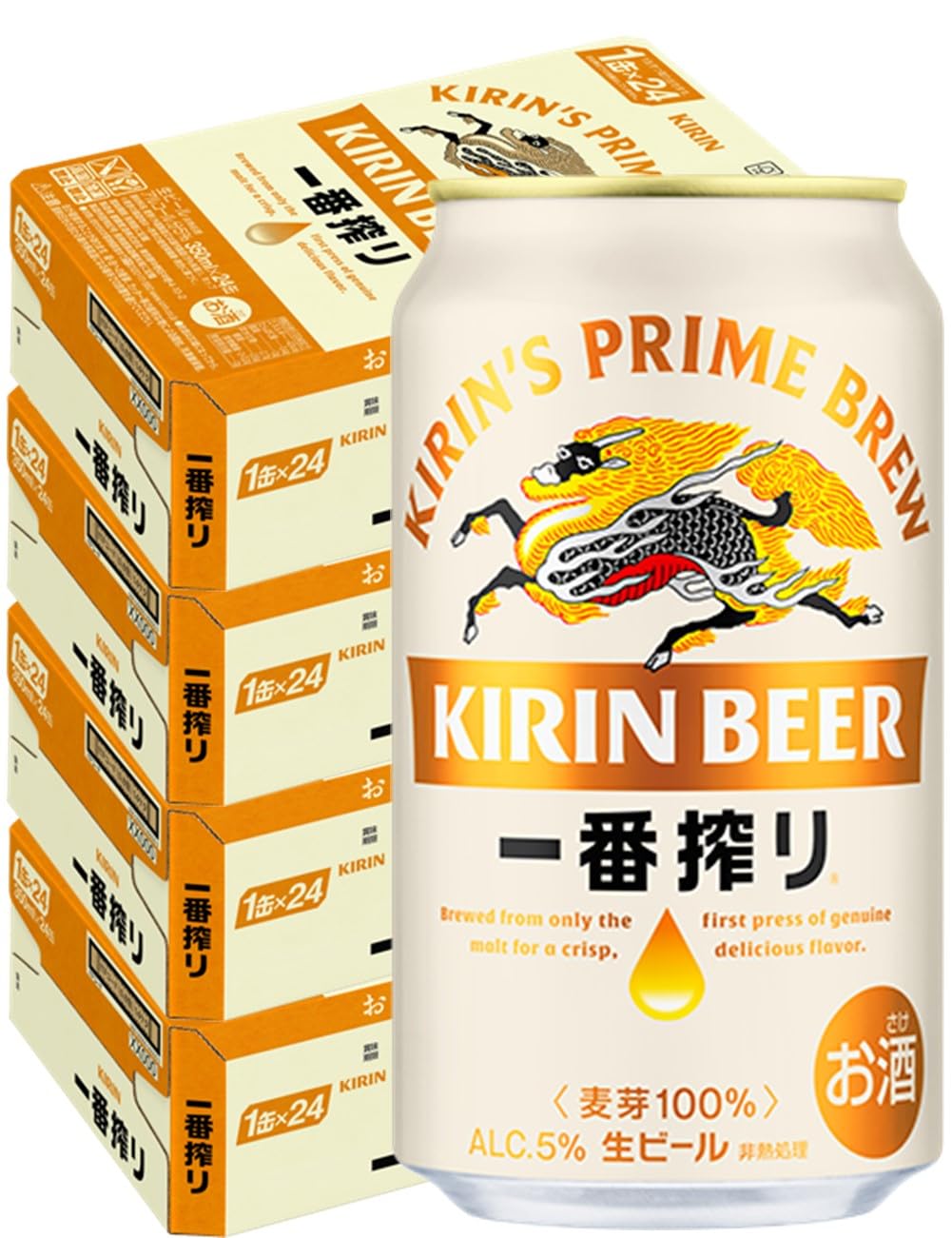 Amazon.co.jp: 一番搾り キリン ビール 350ml 96本 生ビール 4ケース