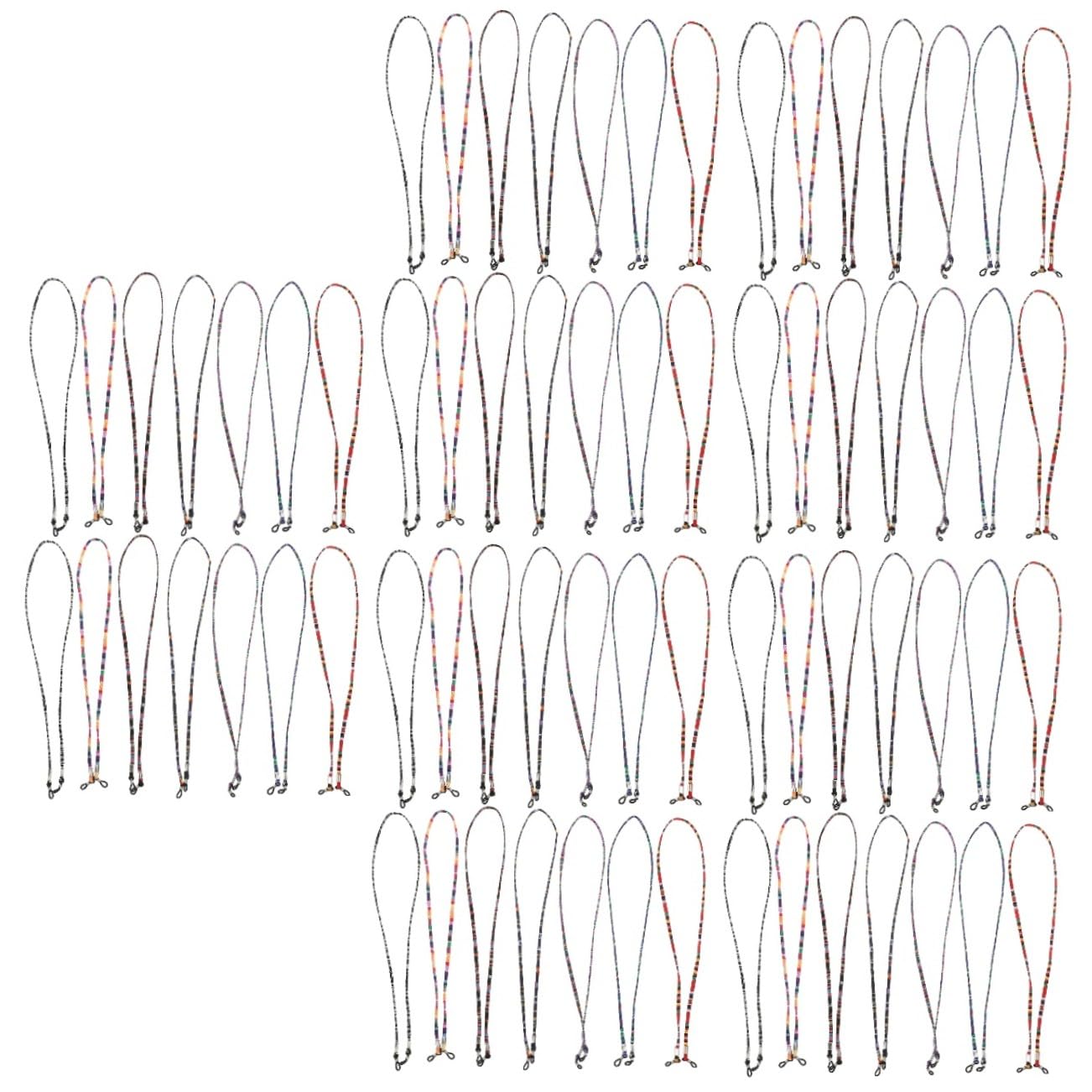 VALICLUD Brille Seil Brillenseil Zum Aufhängen Brillenketten Zum Aufhängen Anti-verlorener Brillenbügel Brillenband Glashaltekette Hängende Kette Polyester Baumwolle 14pcs*6