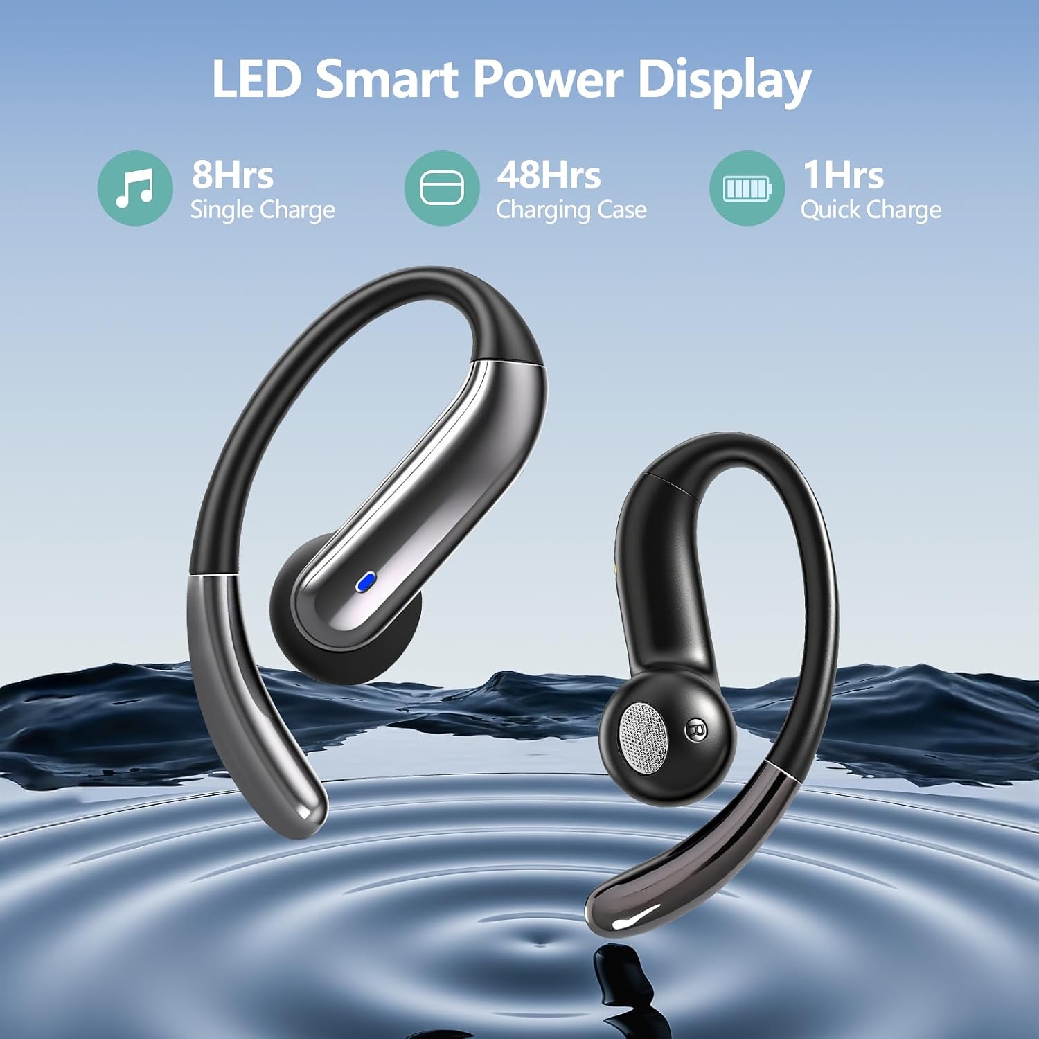 AI Translation Earbuds Real Time, Translator Headphones 164 Languages & Accents, Audifonos Traductores Inglés Español, Bluetooth5.4Device for Travel Business Learning Compatible with iOS and Android