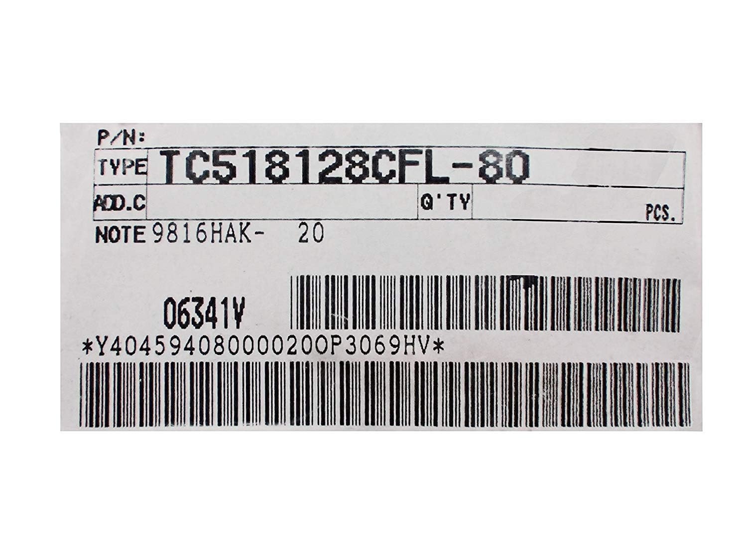 Amazon.co.jp: 8bit CMOS SRAM PSEUDO STATIC RAM TC518128CFL