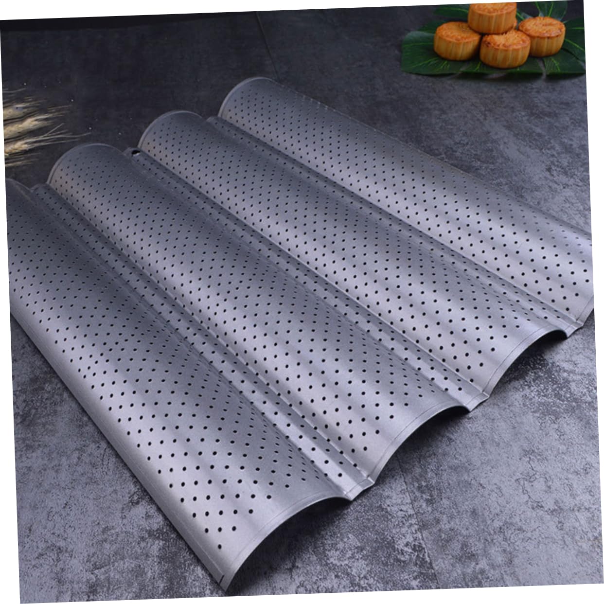 Molde Para Hornear Baguettes Moldes Perforados Antiadherente Horno Tostador