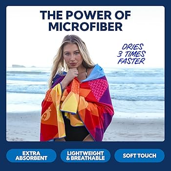 Amazon.com: SUN NINJA Quick Dry Towel - Microfiber Beach
