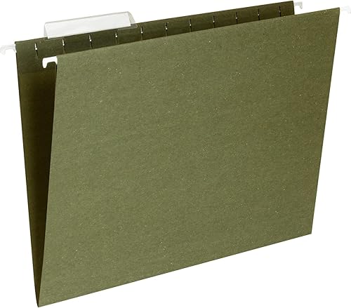 Business Source, BSN17532, carpetas colgantes estándar de corte 13, 25 caja, verde estándar