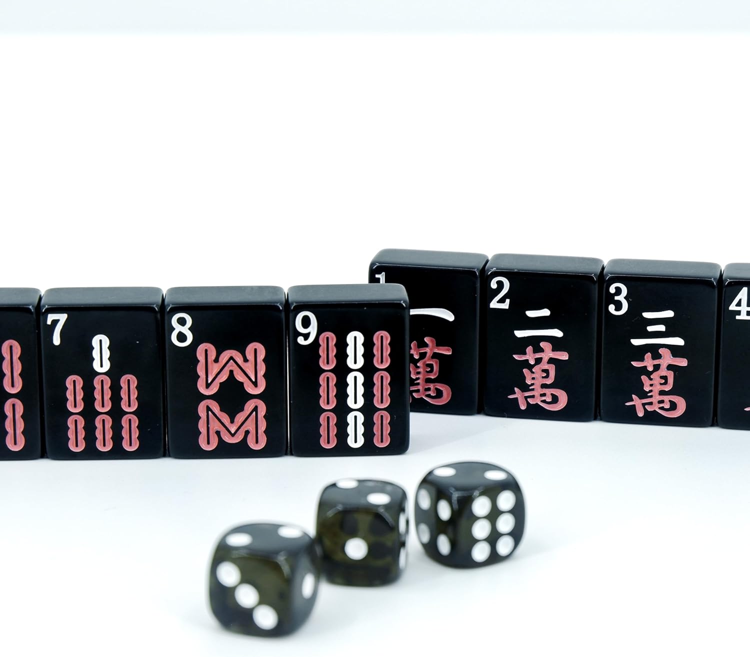 LANYOTA アメリカン麻雀セット ホワイトタイル166枚 麻雀ラック4枚 麻雀得点コイン 西部麻雀ゲームセット ソフトバッグ付き アメリカ麻雀初心者ガイド  (アメリカ Set of 166 American Mahjong Tiles, 