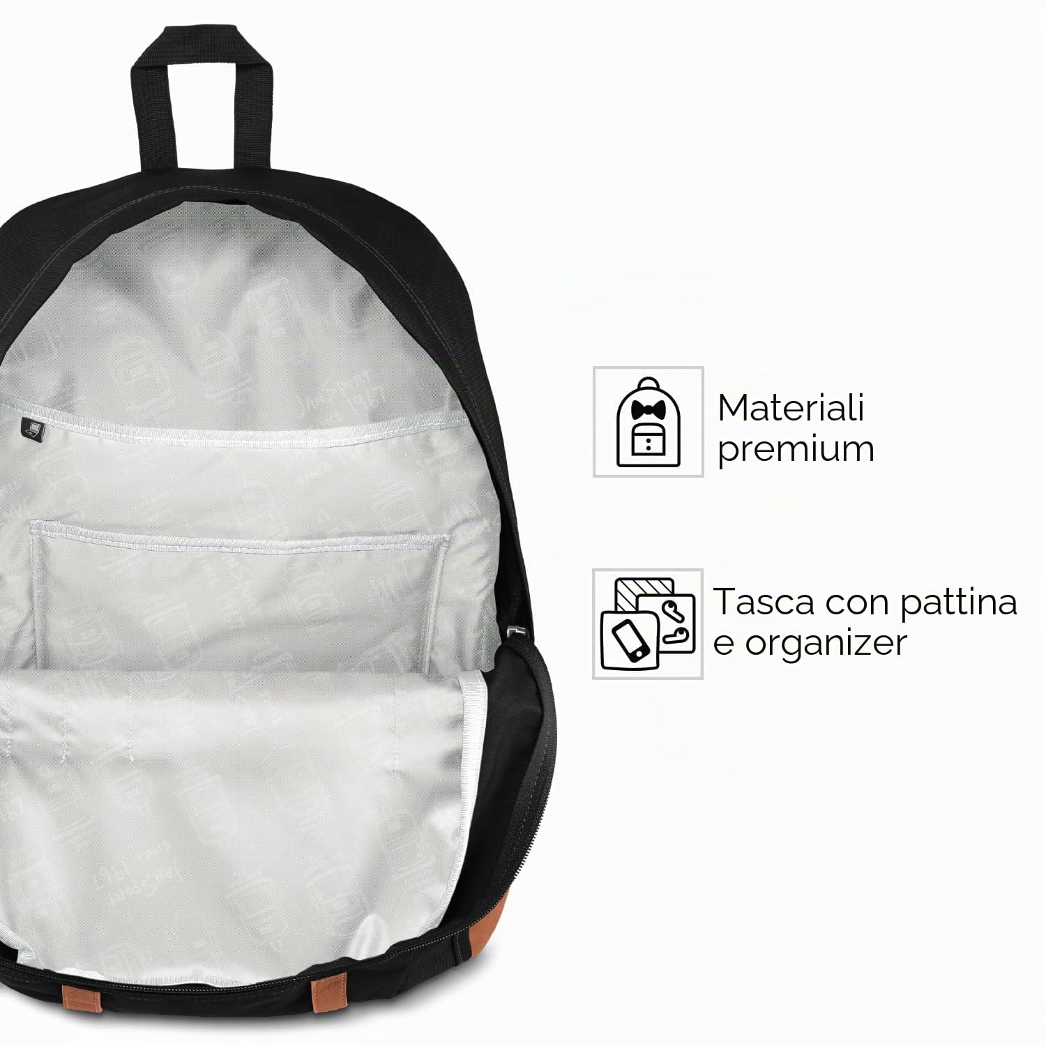 JANSPORT CORTLANDT Zaino grande, scomparto per laptop 15 inch