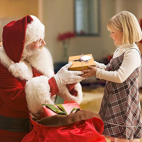 Vista 30 de COTOPHER 18 cajas de galletas de Navidad con ventana, cajas blancas de panadería de 4 x 4 x 2.5 pulgadas para regalo, mini cajas de pastel