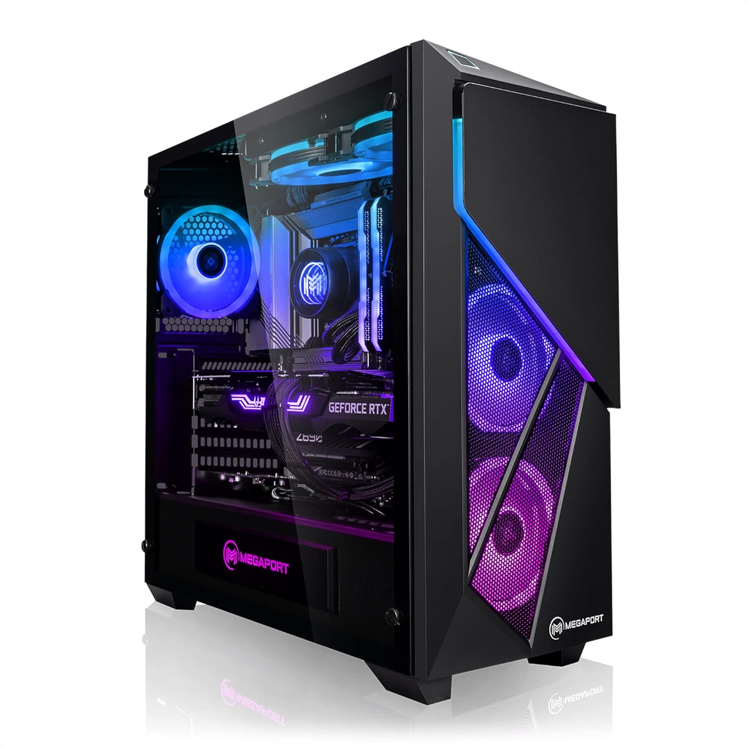 Entry Gaming Multimedia Office 12 Kern Computer Megaport High End Gaming PC Nightfighter I Core i7-12700KF 12-Kern bis